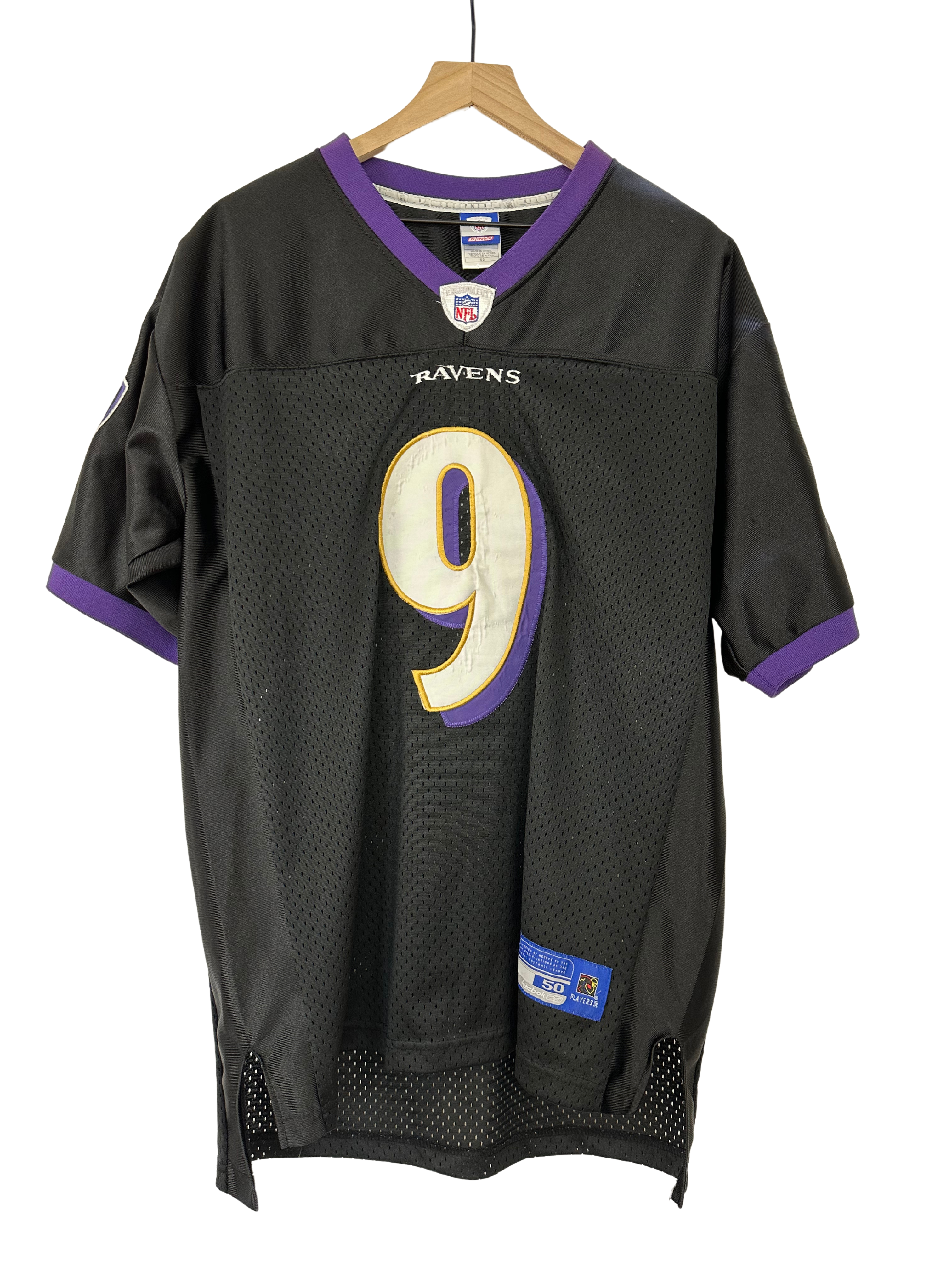 Steve McNair Baltimore Ravens Purple Jersey L Reebok NFL