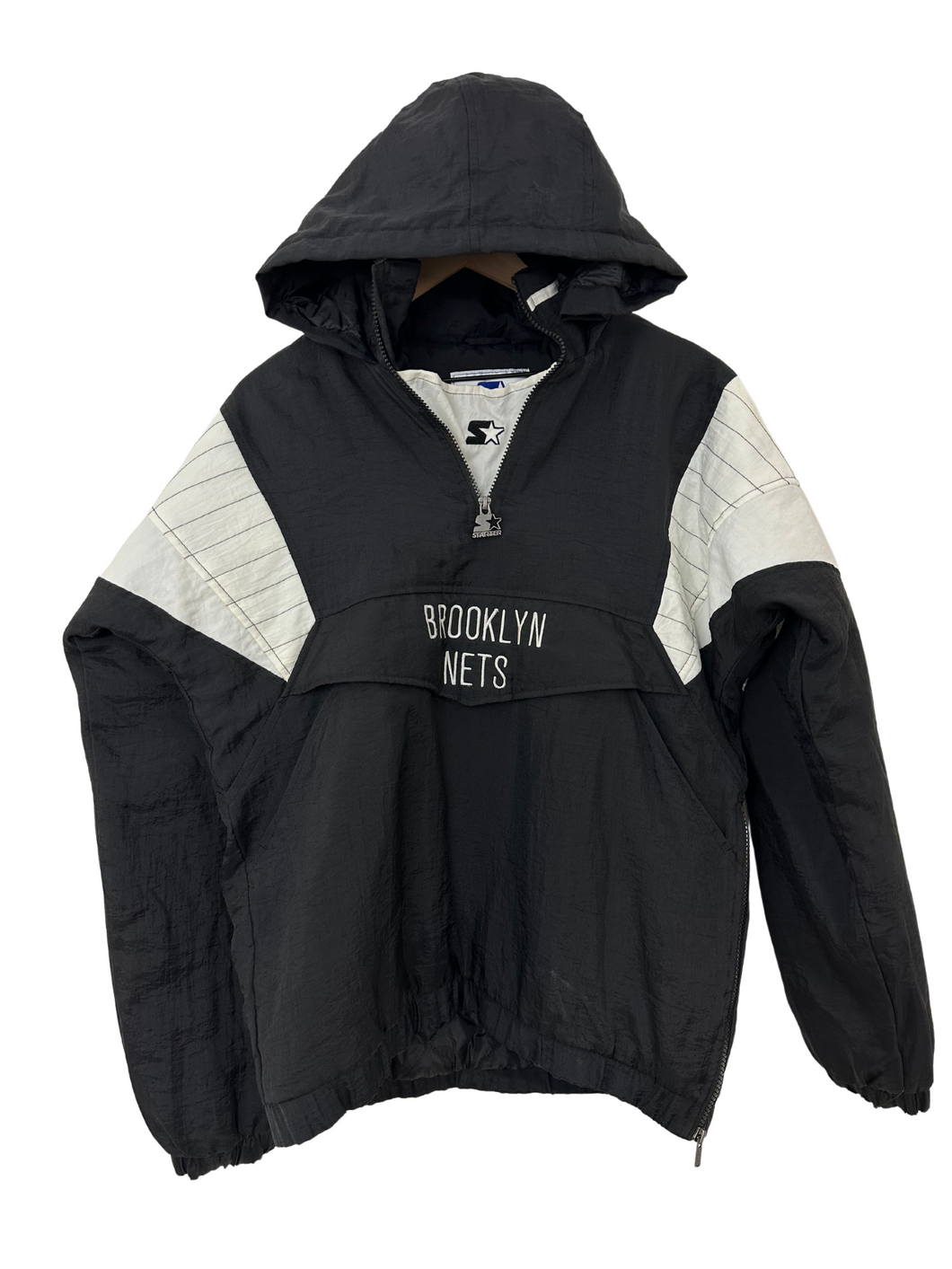 Brooklyn Nets Vintage Starter Pullover Puffer Jacket