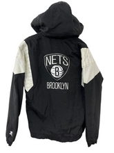 Load image into Gallery viewer, Brooklyn Nets Vintage Starter Pullover Puffer Jacket
