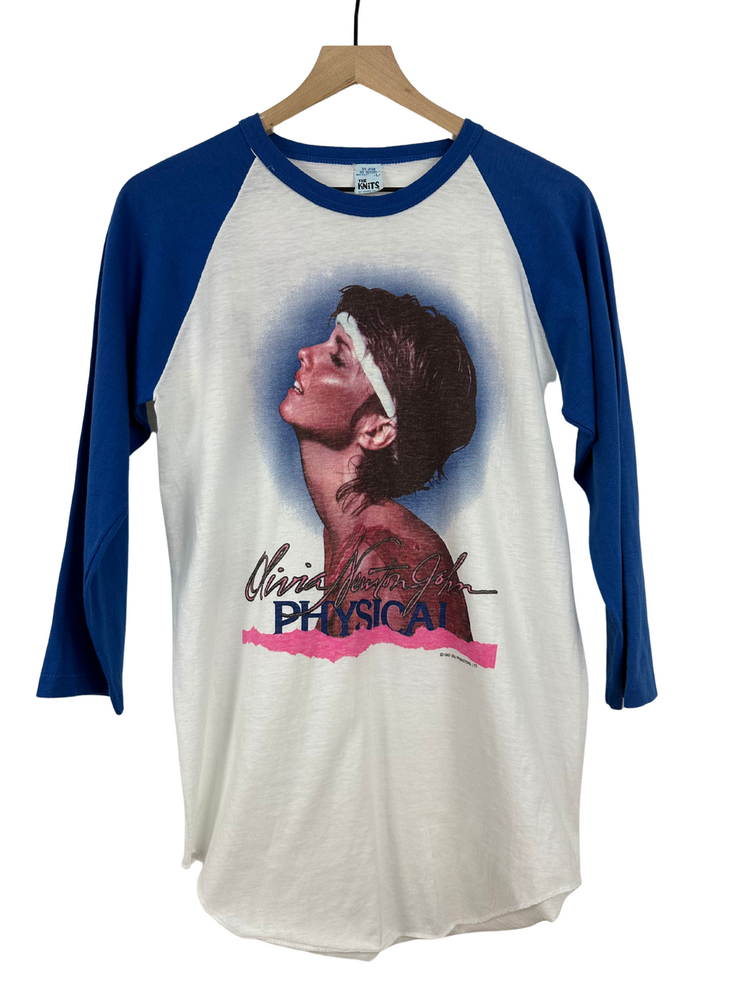 1982 Vintage Olivia Newton John North American Tour 3/4 Sleeve T-Shirt