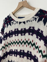 Load image into Gallery viewer, Vintage Snowflake Christmas Crewneck Sweater
