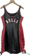 Load image into Gallery viewer, Vintage Chicago Bulls Leather Lace Up Jersey Dress
