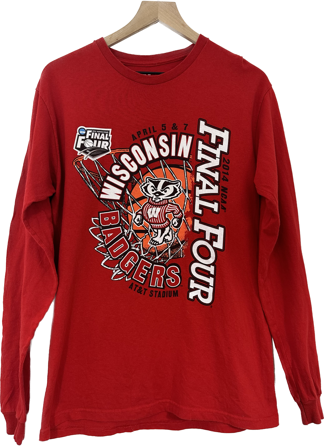 2014 NCAA Wisconsin Badgers Final Four Long Sleeve T-Shirt