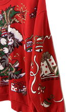 Load image into Gallery viewer, A Cool Christmas Cat Vintage Women&#39;s Sweatshirt
