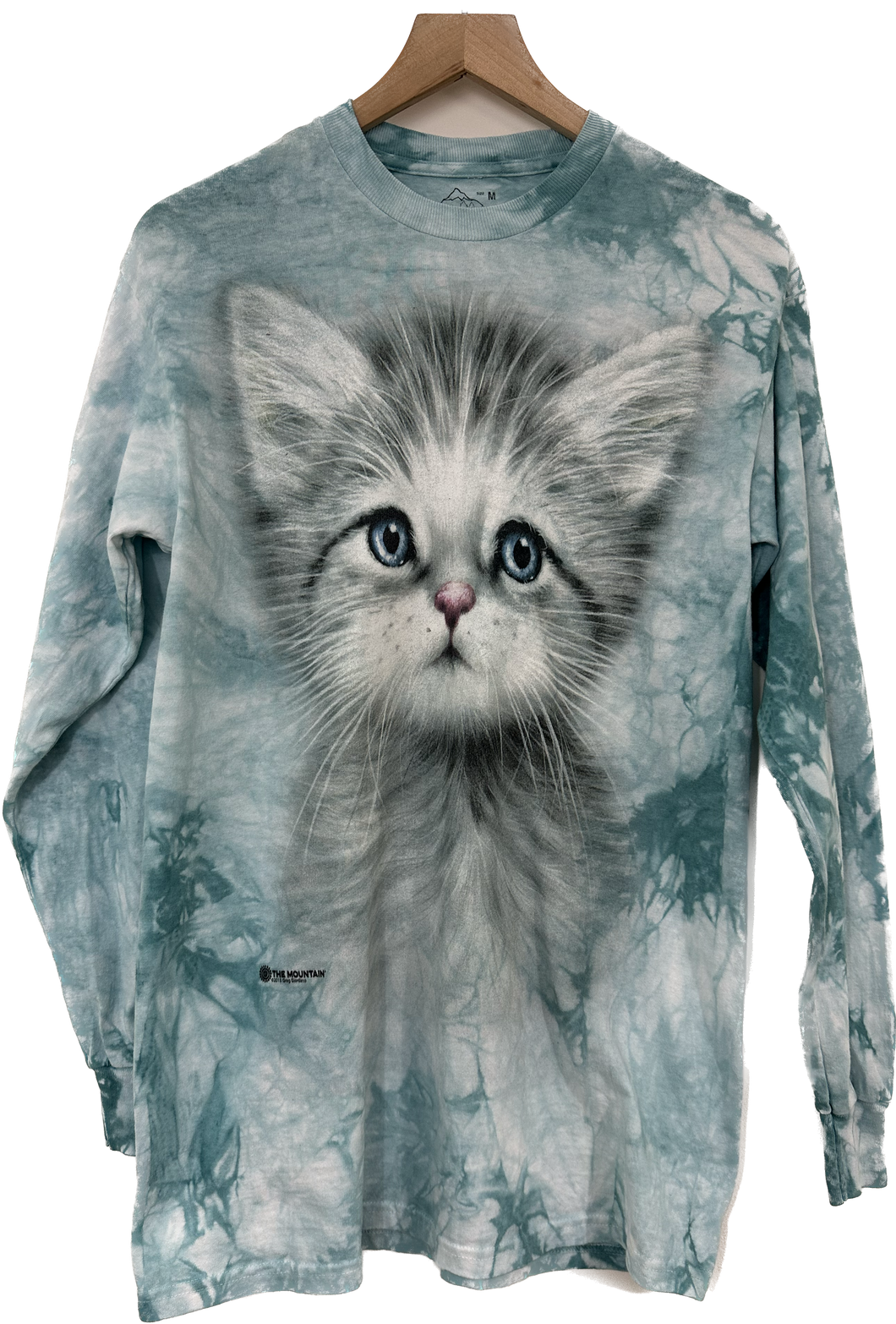 Tie-Dye Kitten Long Sleeve T-Shirt