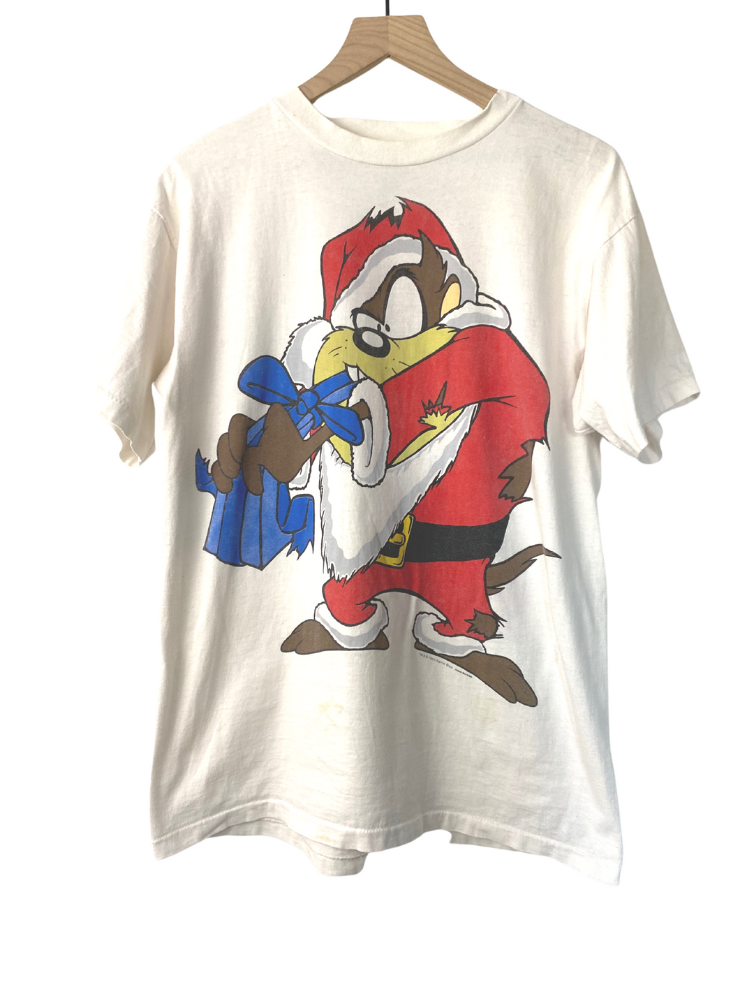 1993 Vintage Tazmanian Devil Christmas  T-Shirt