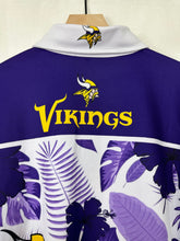 Load image into Gallery viewer, Minnesota Vikings Vacation Button Up Polo Shirt
